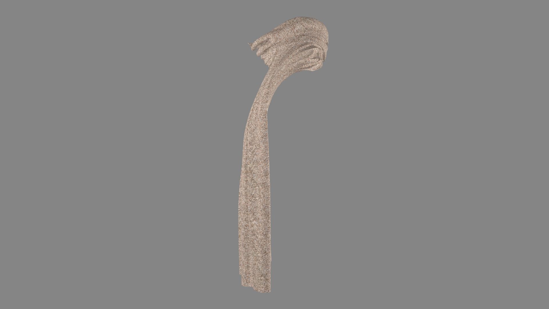 Dress collars scarves and necklaces decorated 3d models 3D model_4