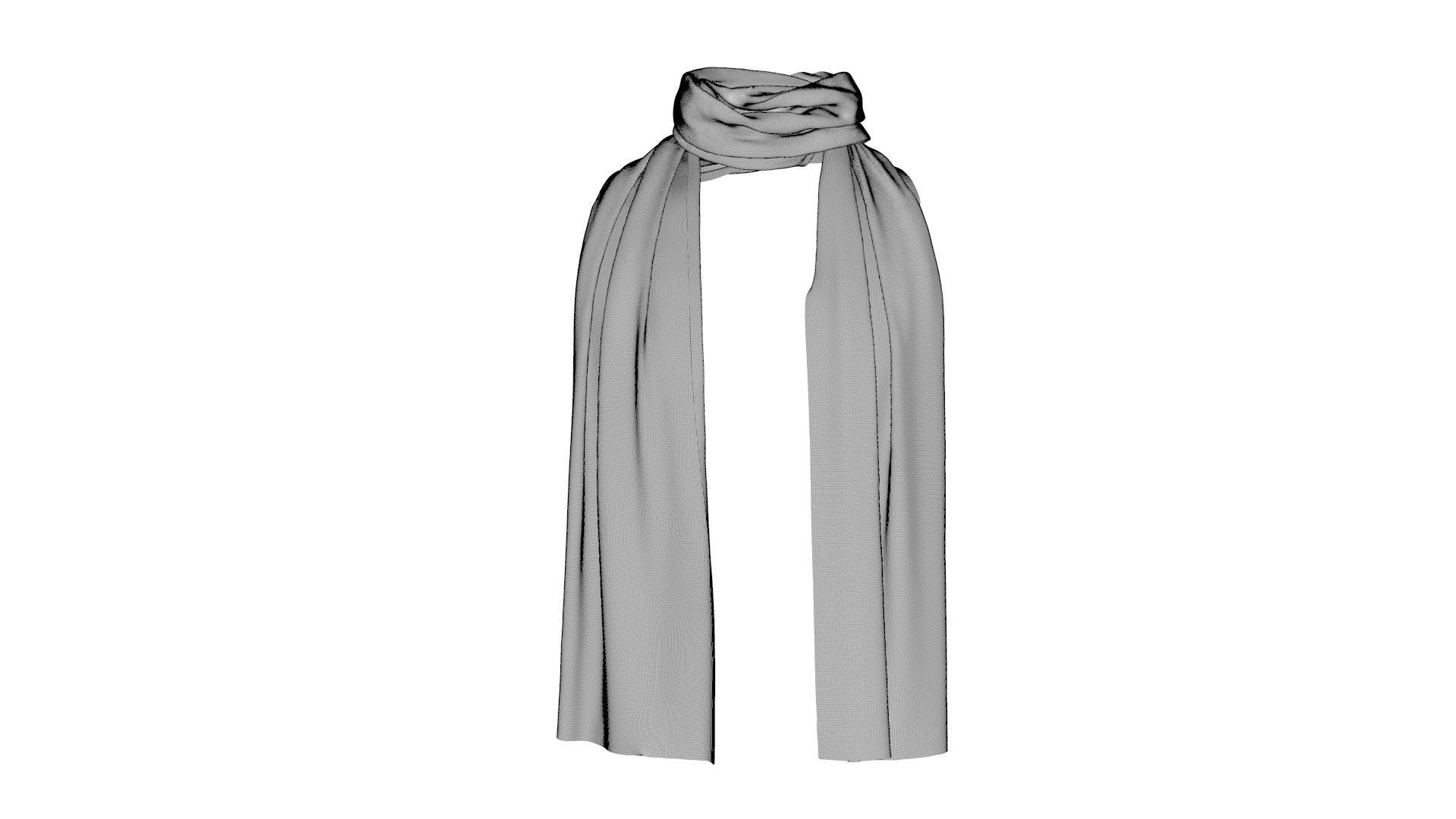 Dress collars scarves and necklaces decorated 3d models 3D model_7