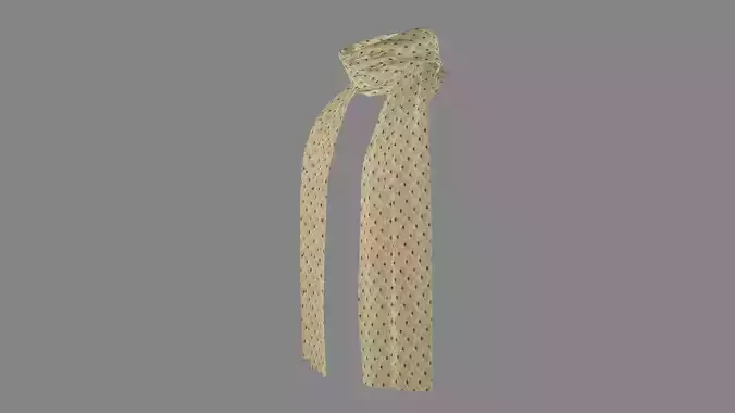 Dress collars scarves and necklaces decorated 3d models