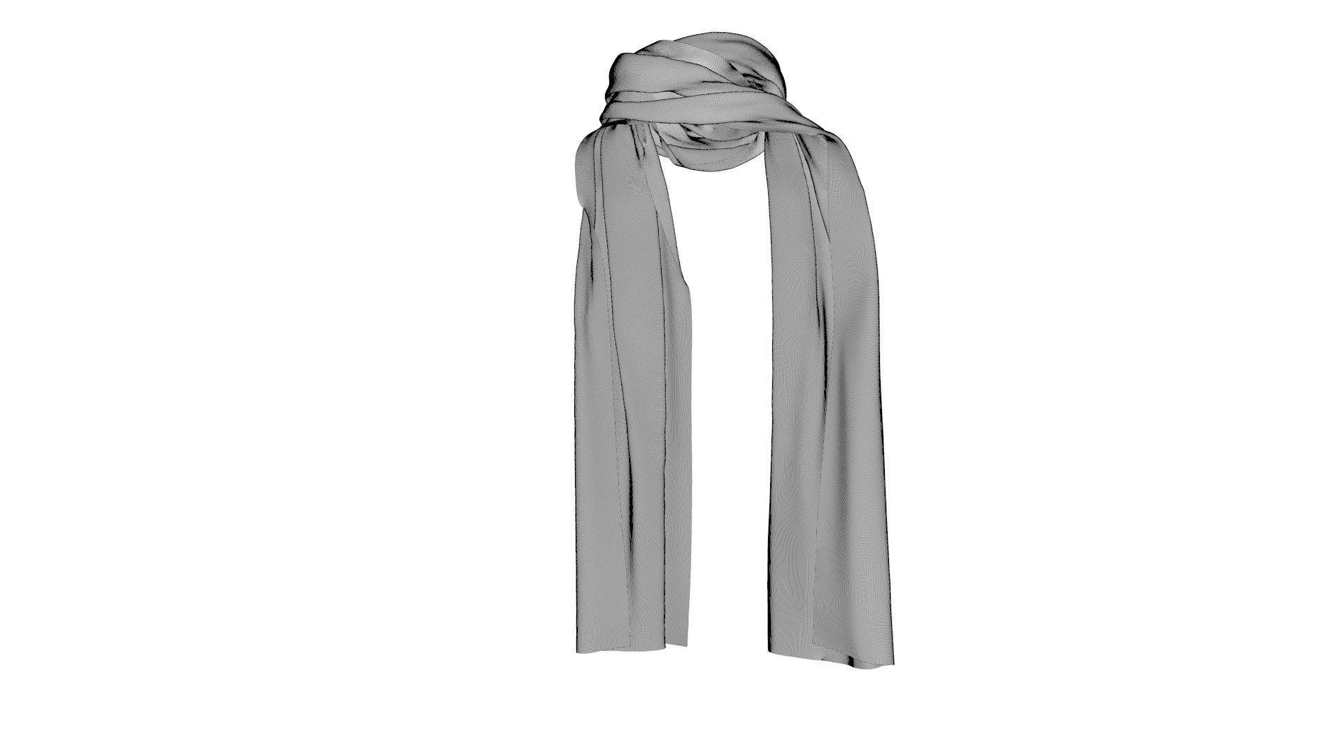 Dress collars scarves and necklaces decorated 3d models 3D model_9