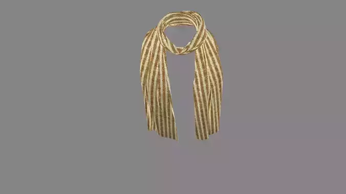 Dress collars scarves and necklaces decorated 3d models