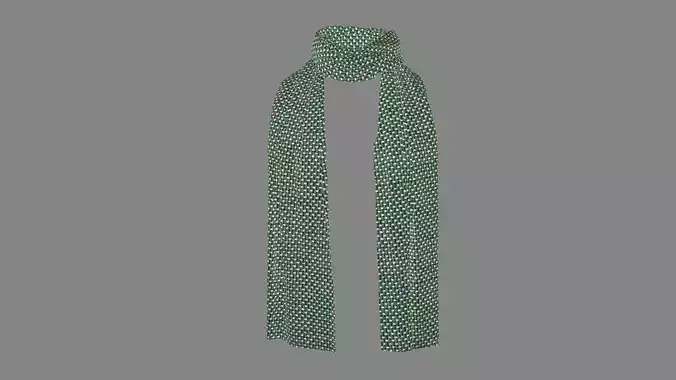 Dress collars scarves and necklaces decorated 3d models