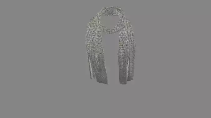 Dress collars scarves and necklaces decorated 3d models