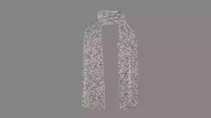 Dress collars scarves and necklaces decorated 3d models