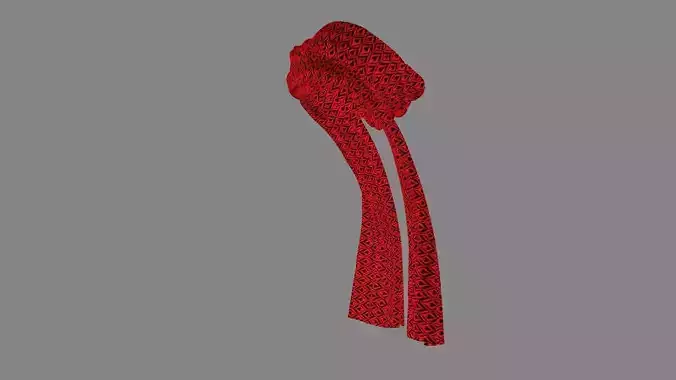 Dress collars scarves and necklaces decorated 3d models