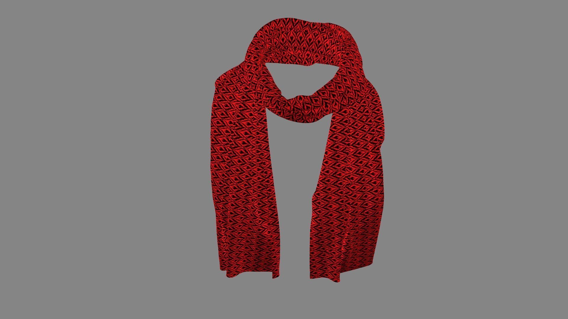 Dress collars scarves and necklaces decorated 3d models 3D model_4