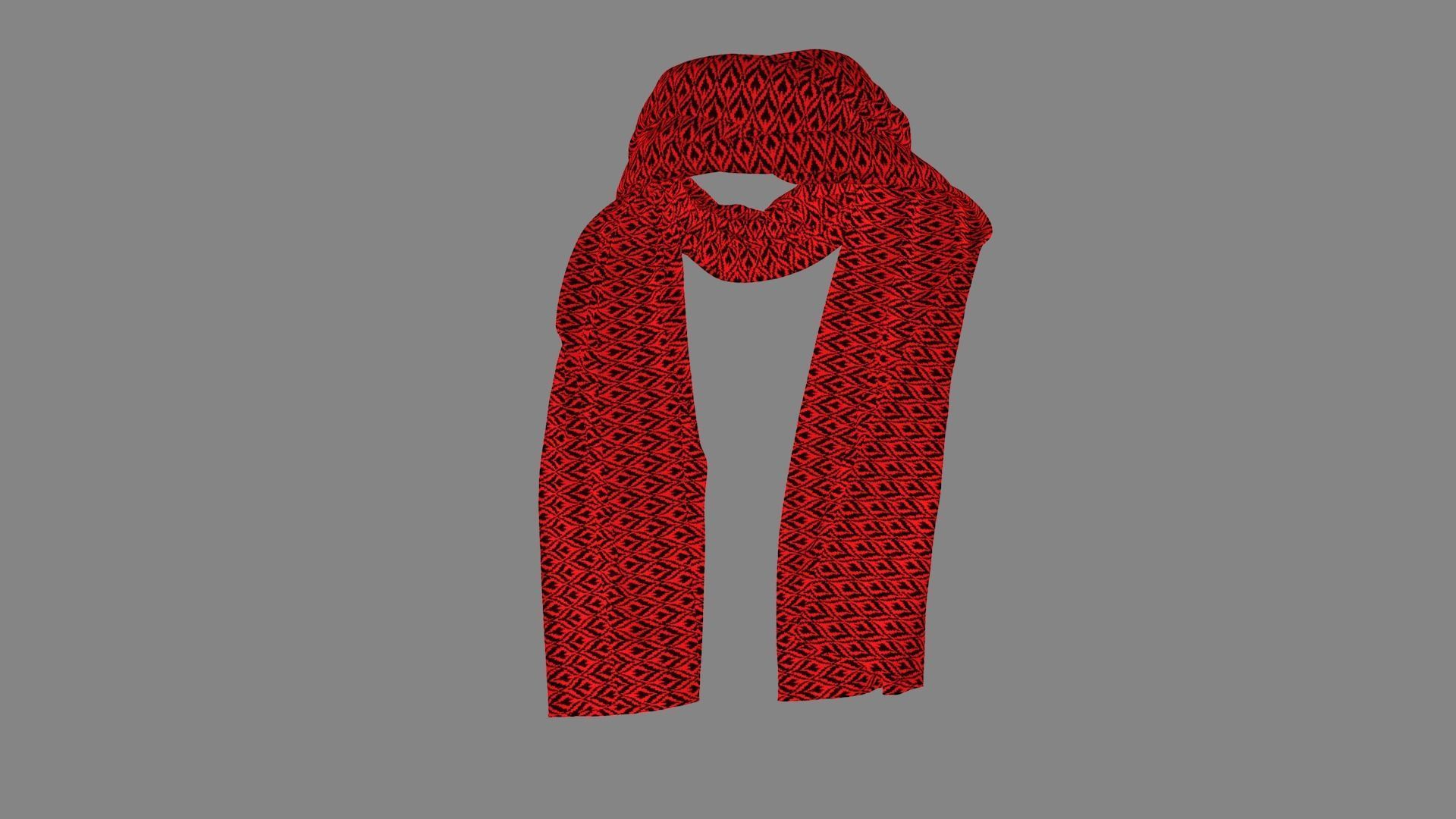 Dress collars scarves and necklaces decorated 3d models 3D model_6