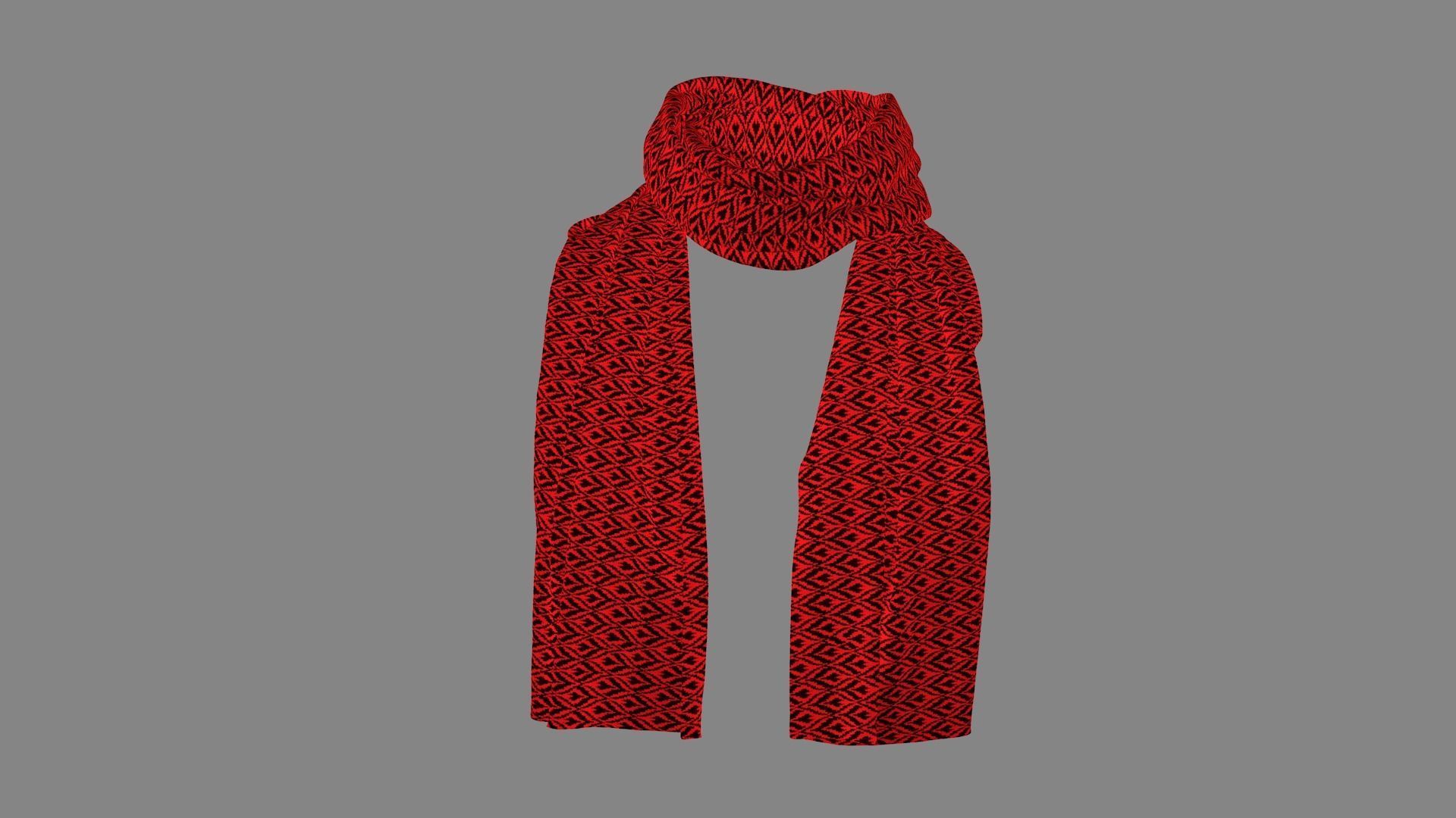 Dress collars scarves and necklaces decorated 3d models 3D model_3