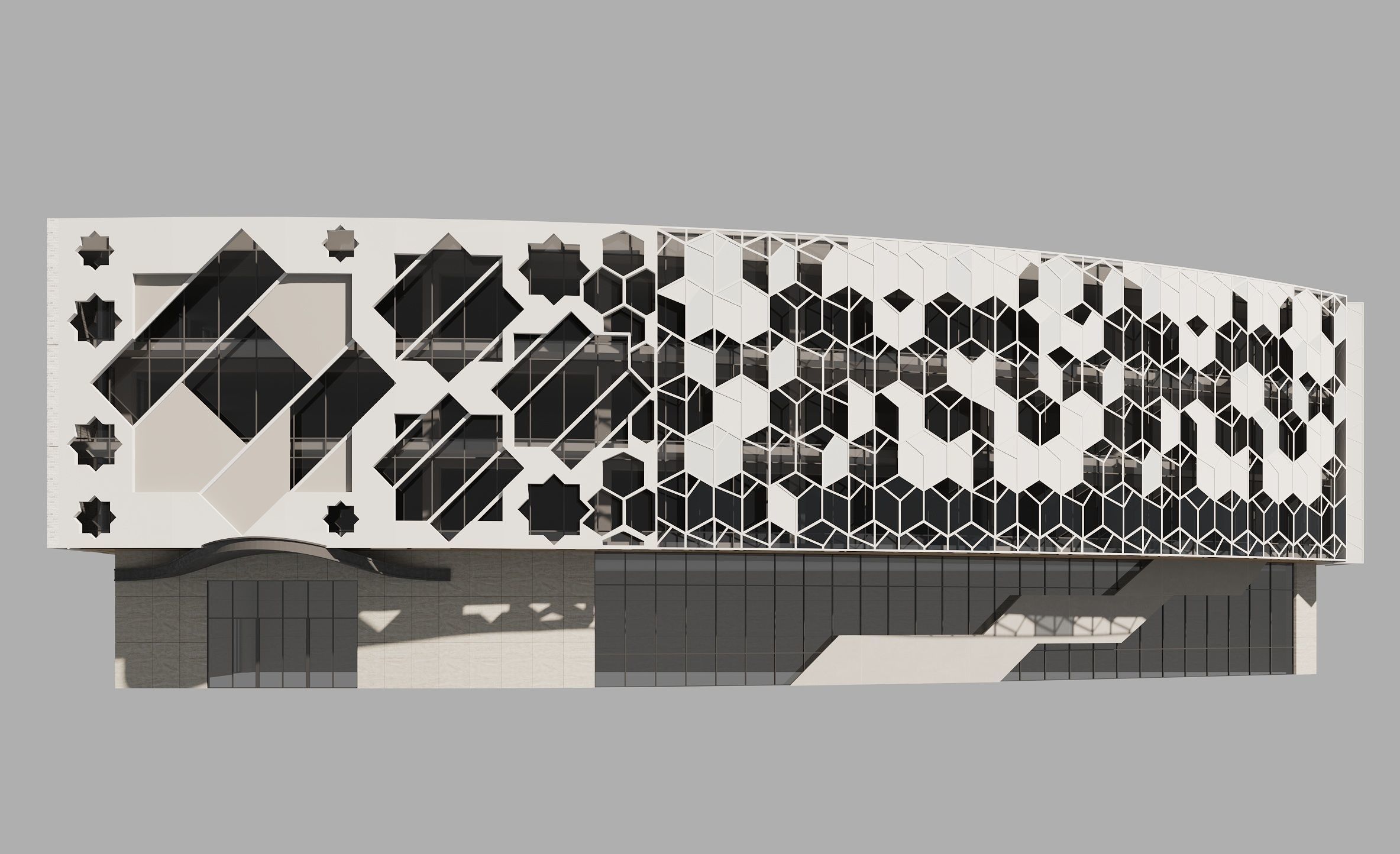 biulding exterior design 3D model_2