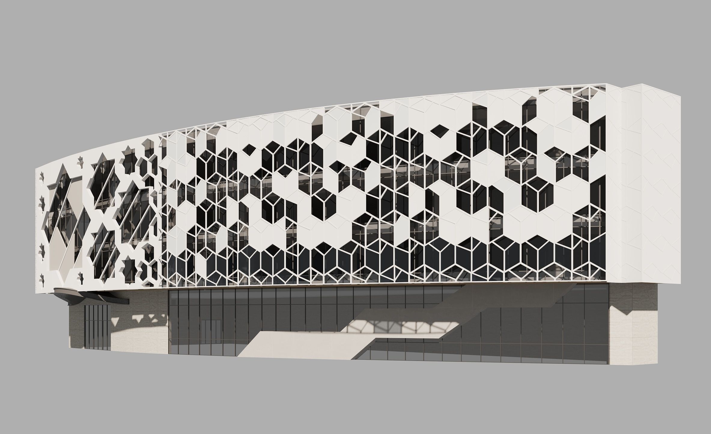 biulding exterior design 3D model_1