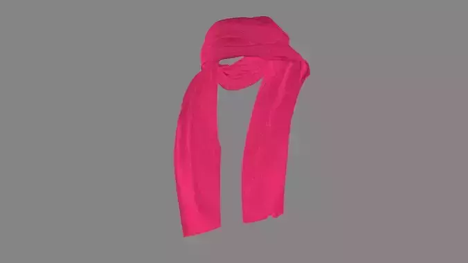 Dress collars scarves and necklaces decorated 3d models