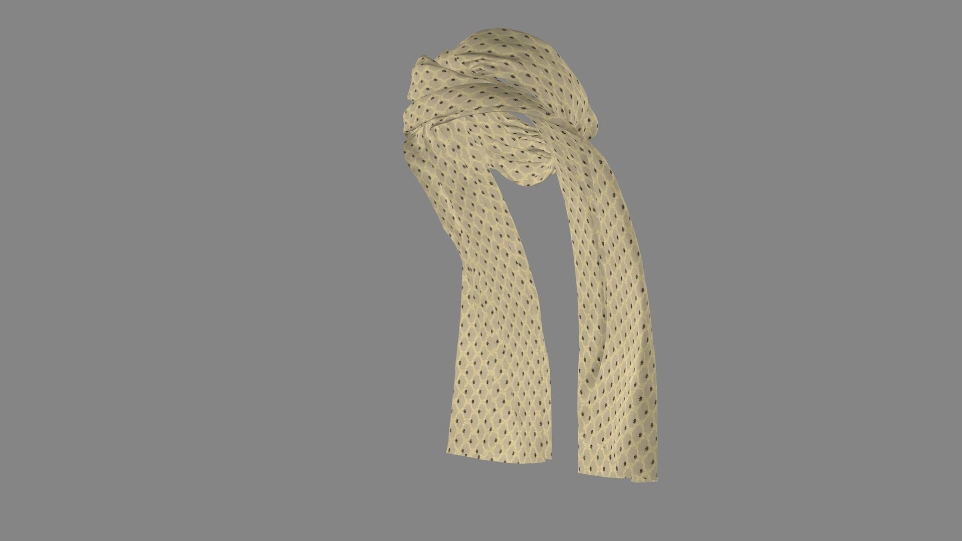 Dress collars scarves and necklaces decorated 3d models 3D model_5