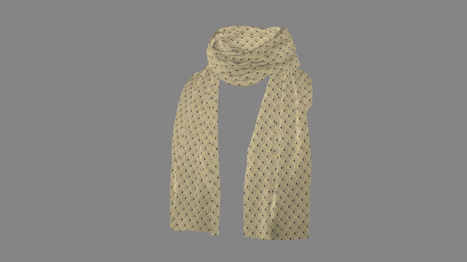 Dress collars scarves and necklaces decorated 3d models 3D model_2