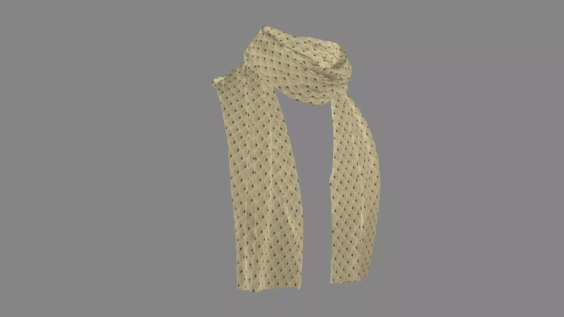 Dress collars scarves and necklaces decorated 3d models 3D model_0