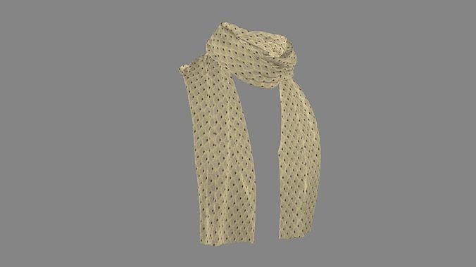 Dress collars scarves and necklaces decorated 3d models 3D model