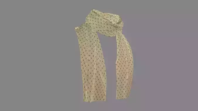 Dress collars scarves and necklaces decorated 3d models