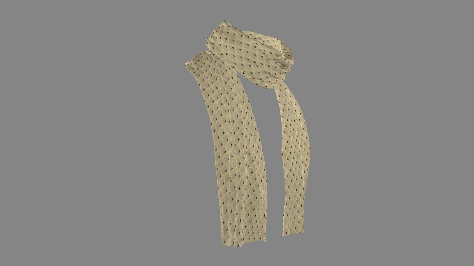 Dress collars scarves and necklaces decorated 3d models 3D model_6