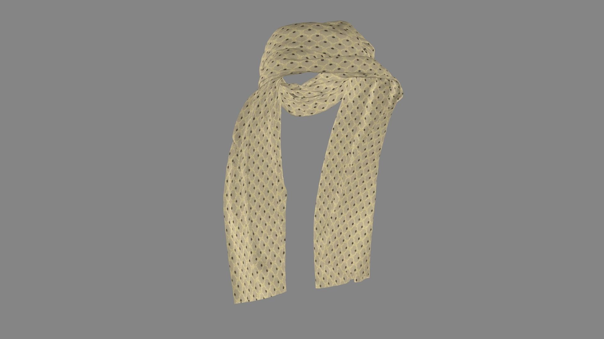 Dress collars scarves and necklaces decorated 3d models 3D model_4