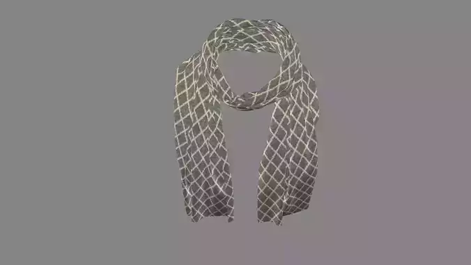 Dress collars scarves and necklaces decorated 3d models