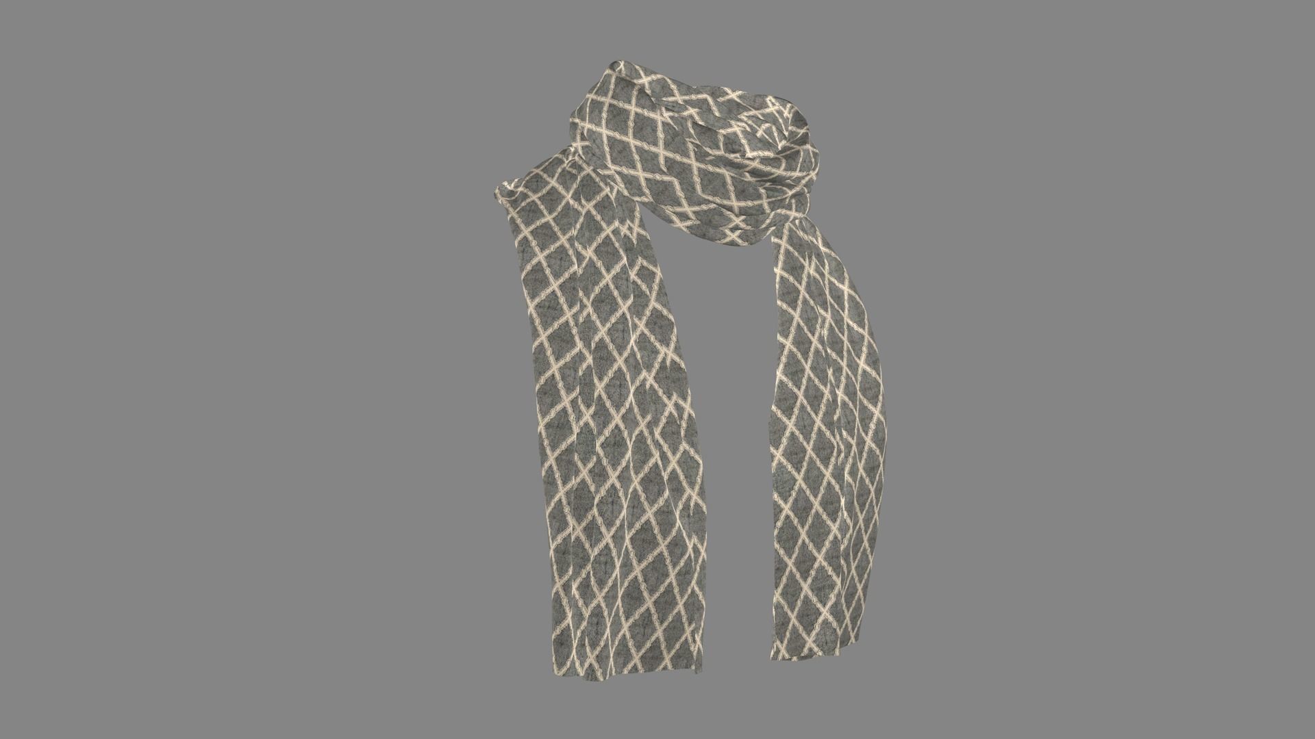Dress collars scarves and necklaces decorated 3d models 3D model_7