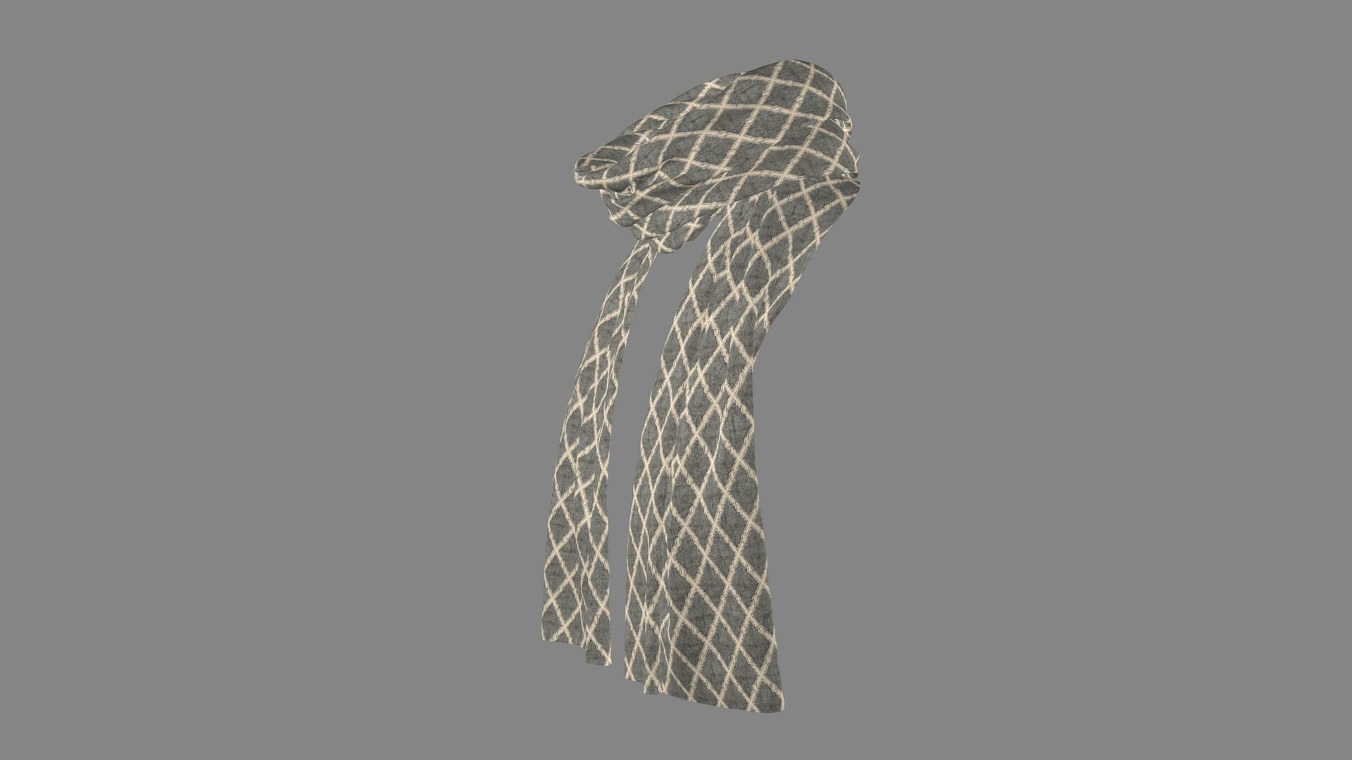 Dress collars scarves and necklaces decorated 3d models 3D model_3
