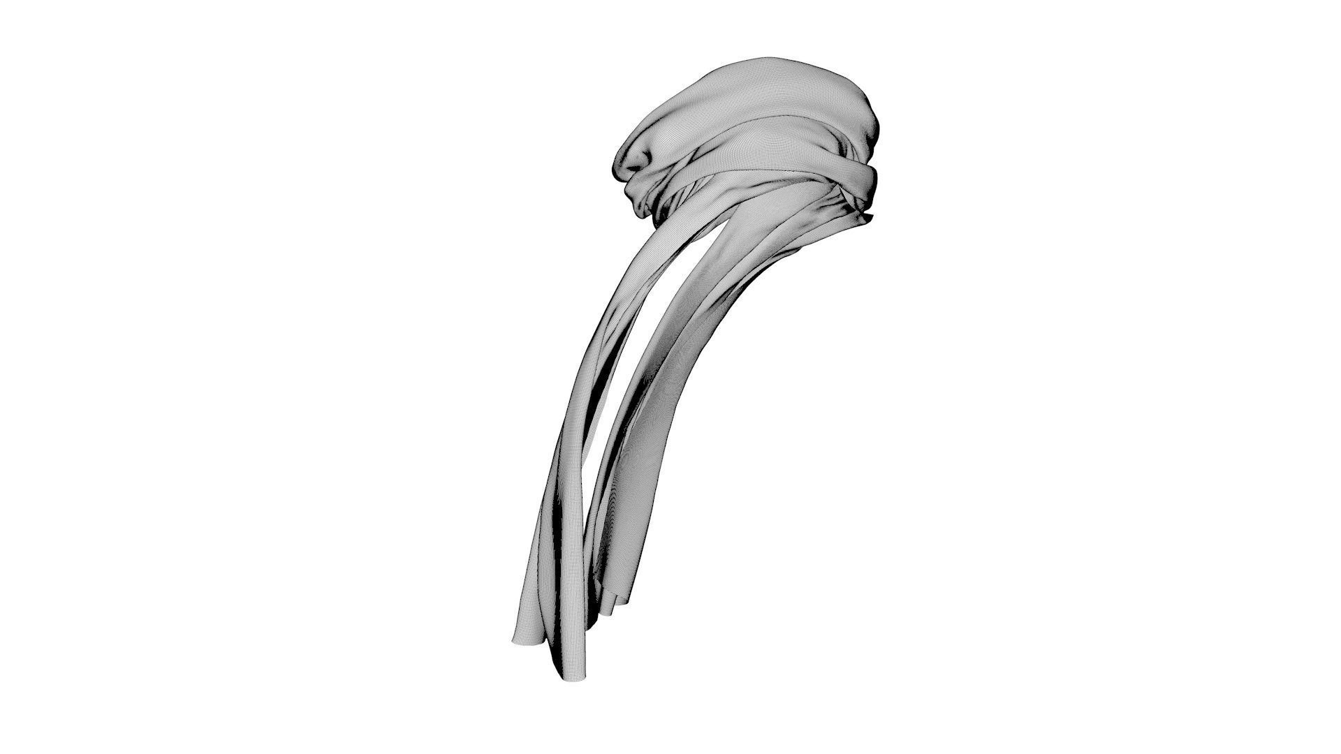 Dress collars scarves and necklaces decorated 3d models 3D model_9