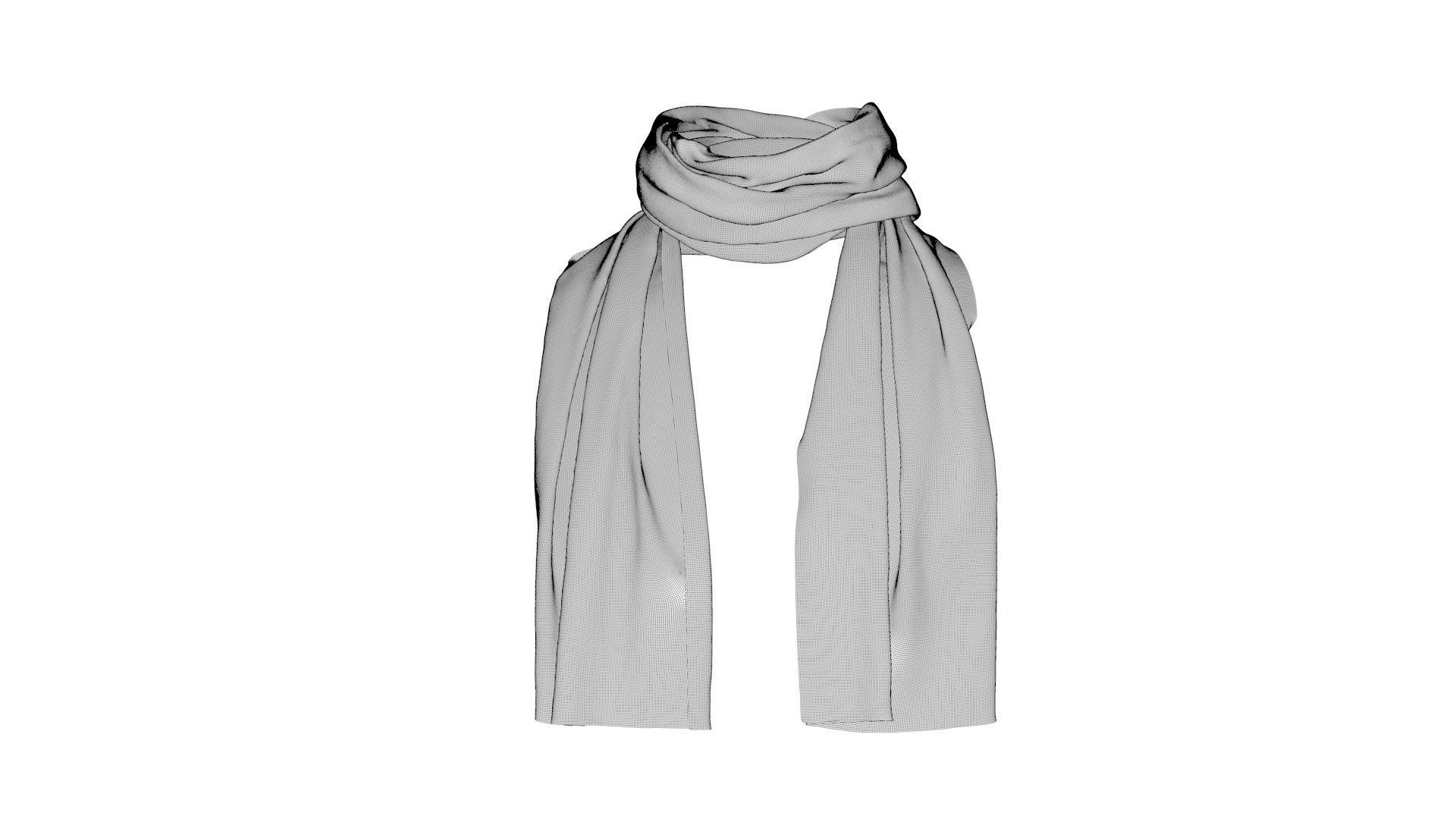 Dress collars scarves and necklaces decorated 3d models 3D model_8