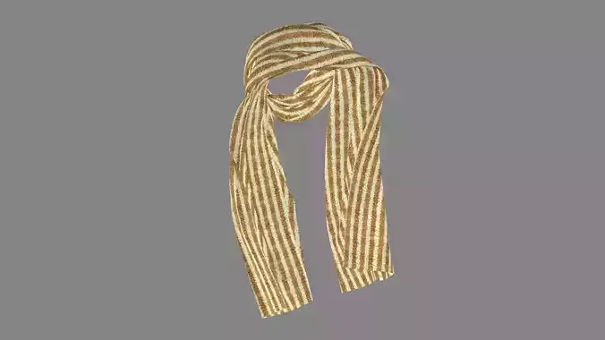 Dress collars scarves and necklaces decorated 3d models