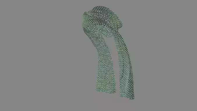 Dress collars scarves and necklaces decorated 3d models