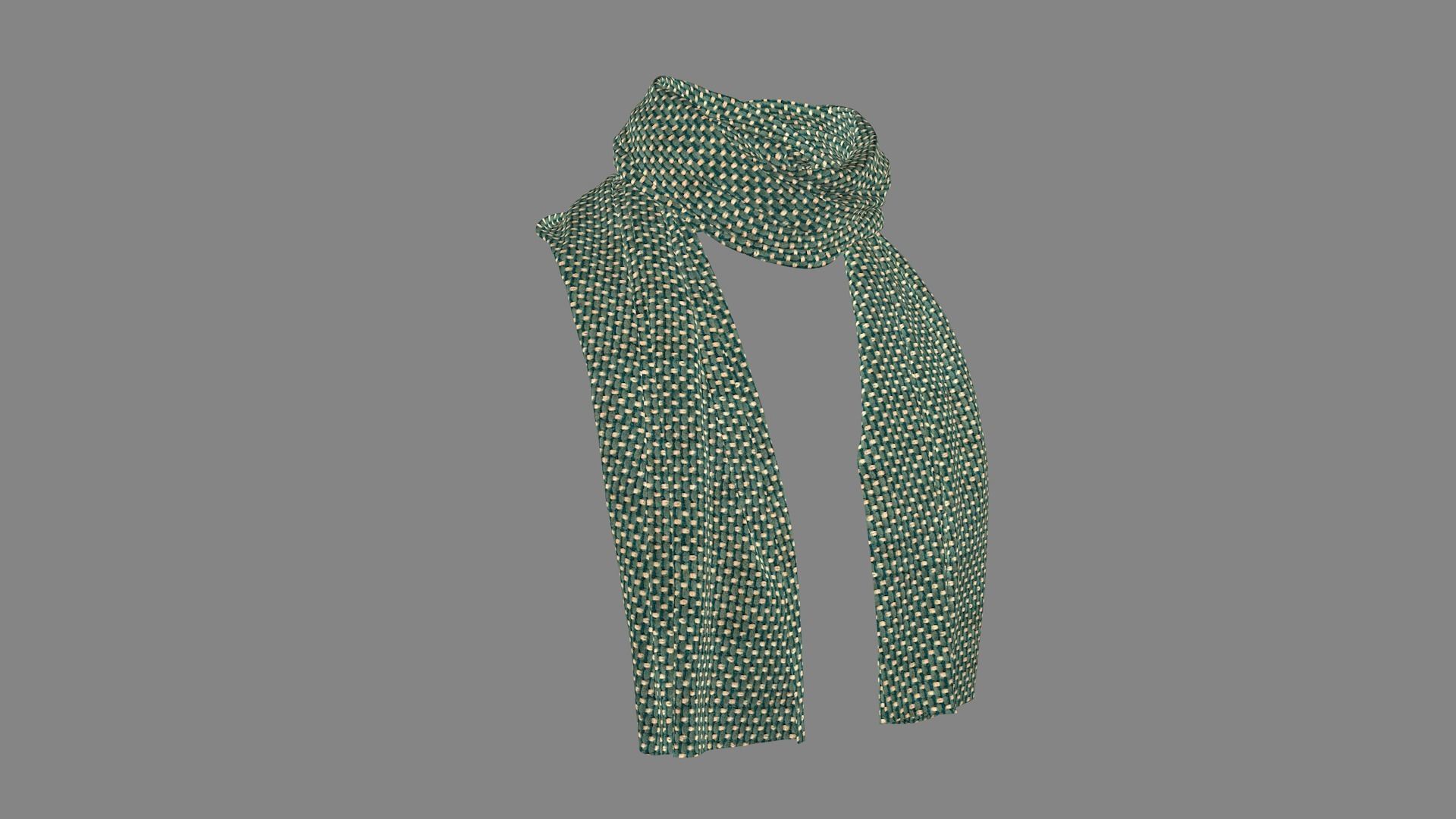 Dress collars scarves and necklaces decorated 3d models 3D model_2