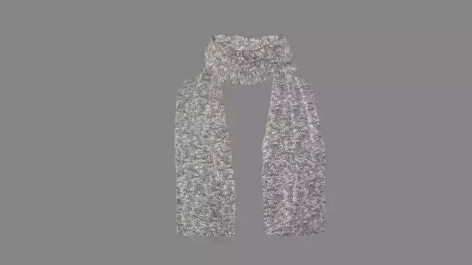 Dress collars scarves and necklaces decorated 3d models