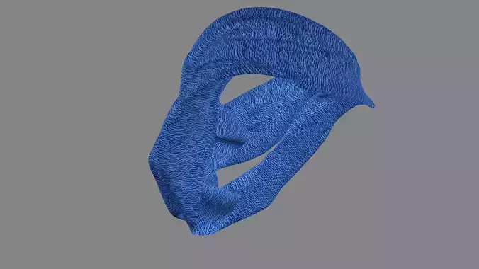 Dress collars scarves and necklaces decorated 3d models