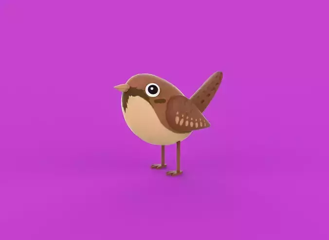 Stylized Cute - Sparrow Bird 