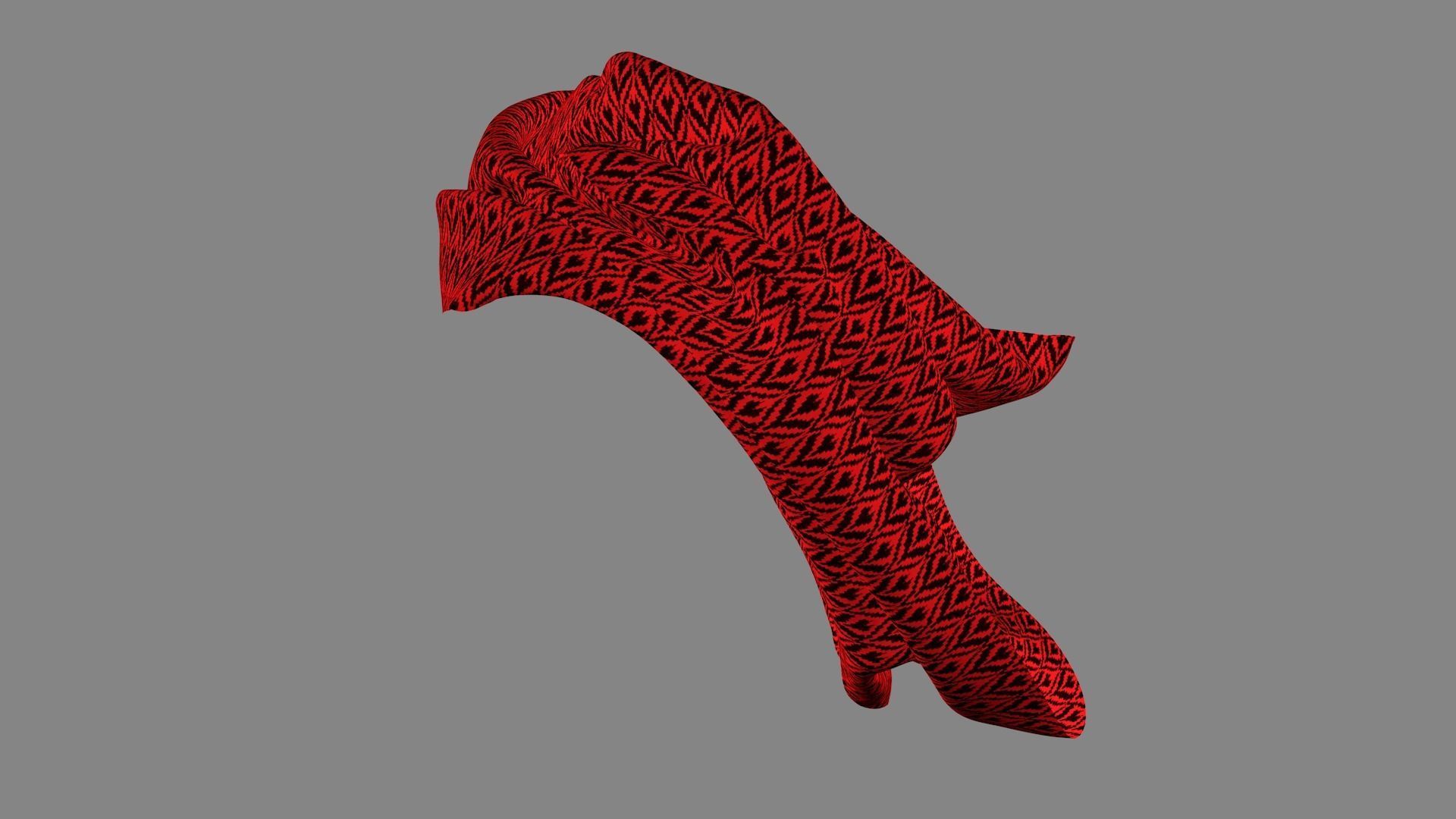 Dress collars scarves and necklaces decorated 3d models 3D model_6