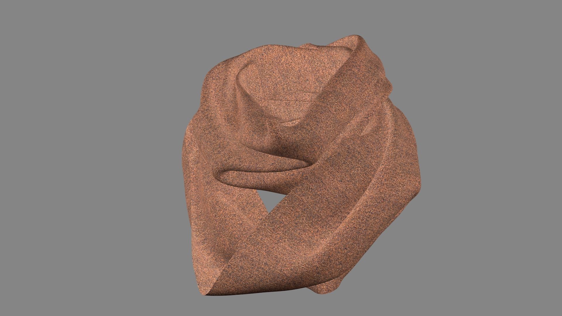 Dress collars scarves and necklaces decorated 3d models 3D model_3