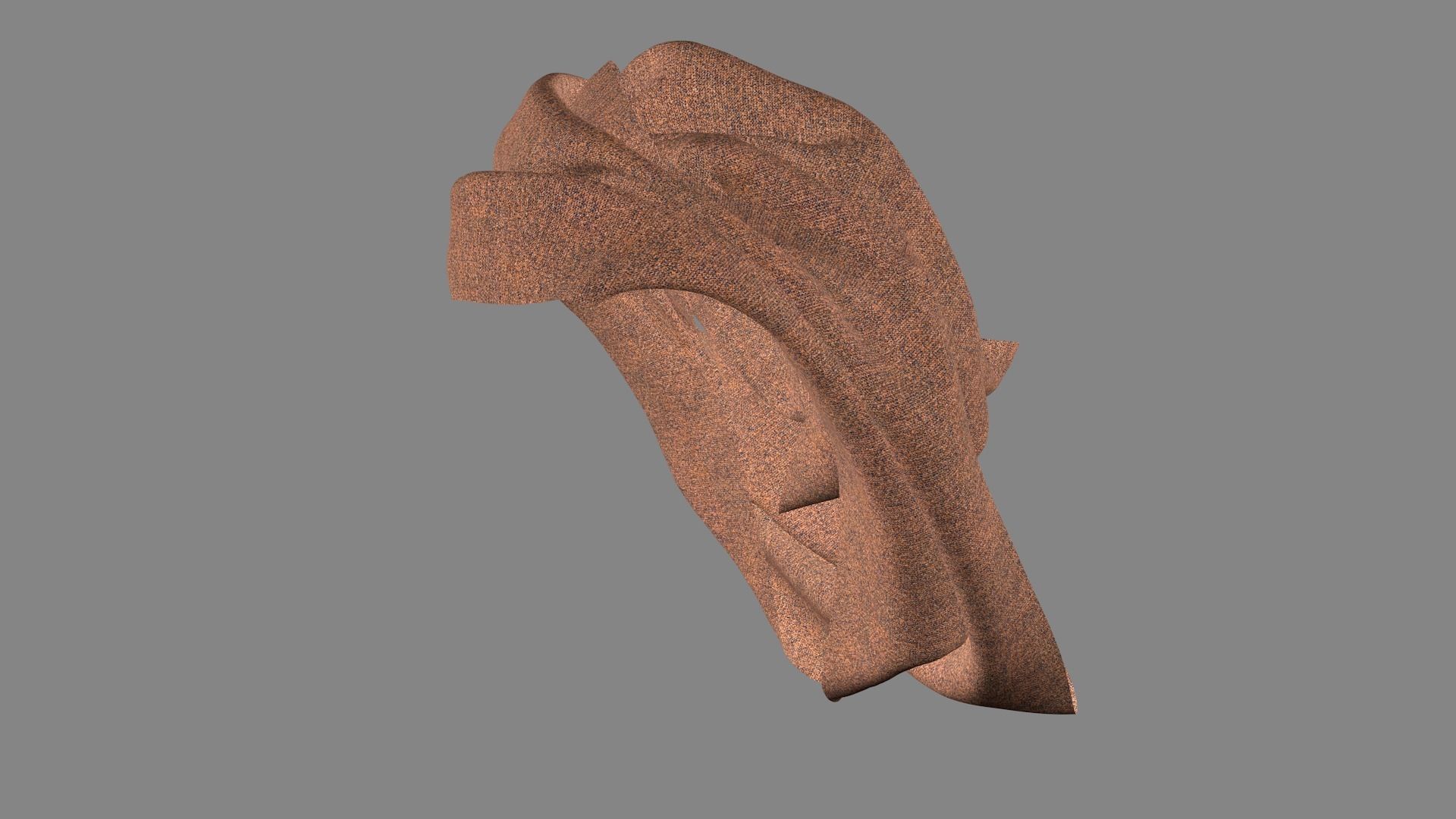 Dress collars scarves and necklaces decorated 3d models 3D model_6