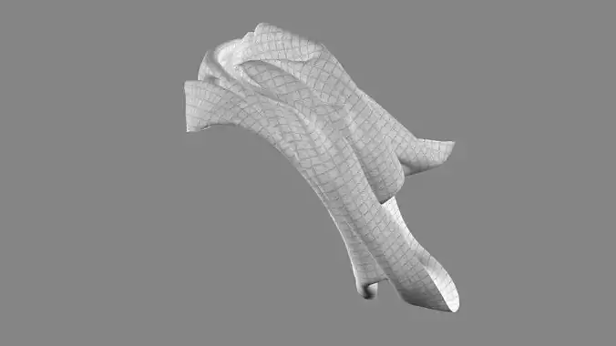 Dress collars scarves and necklaces decorated 3d models