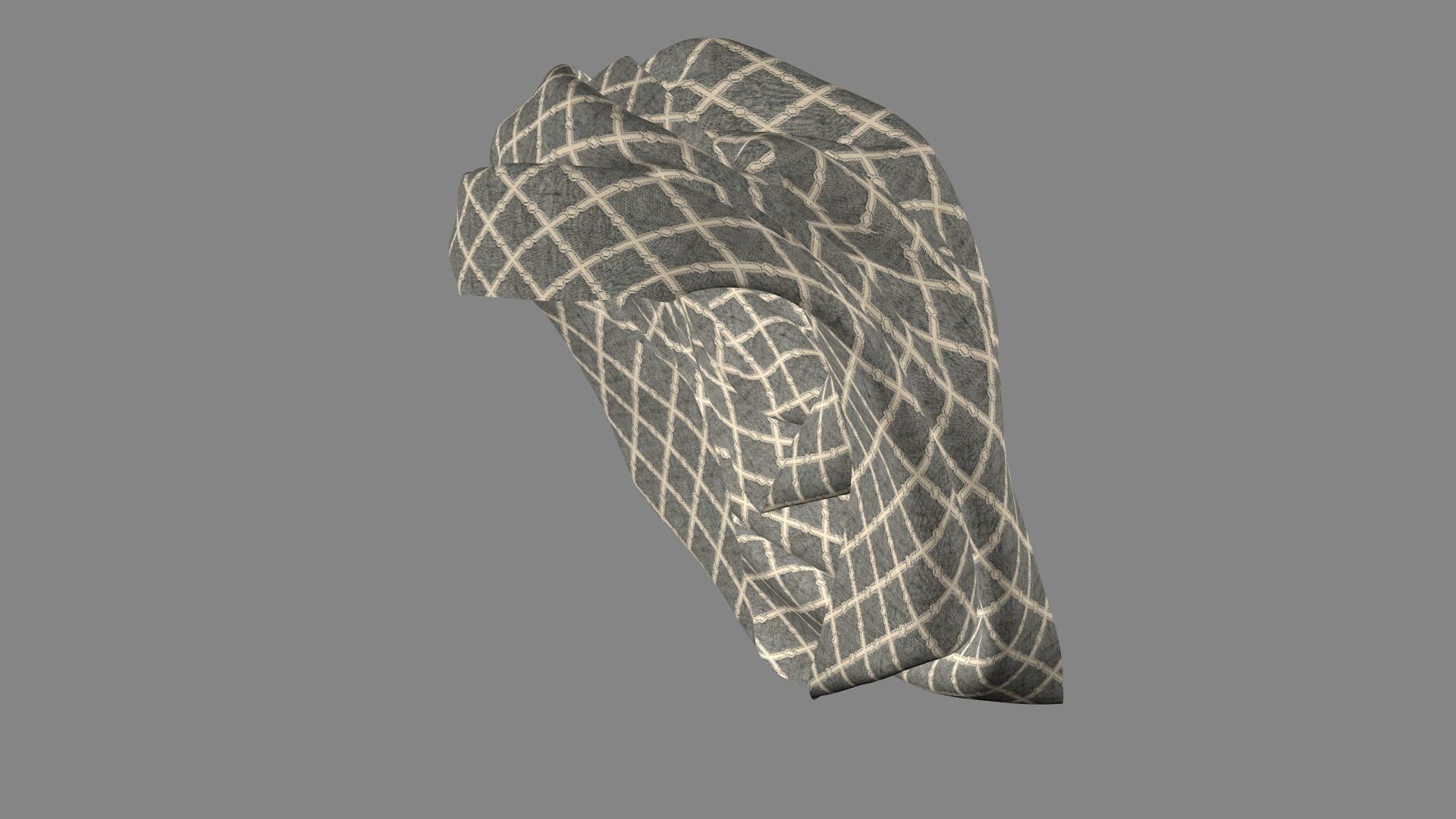 Dress collars scarves and necklaces decorated 3d models 3D model_5