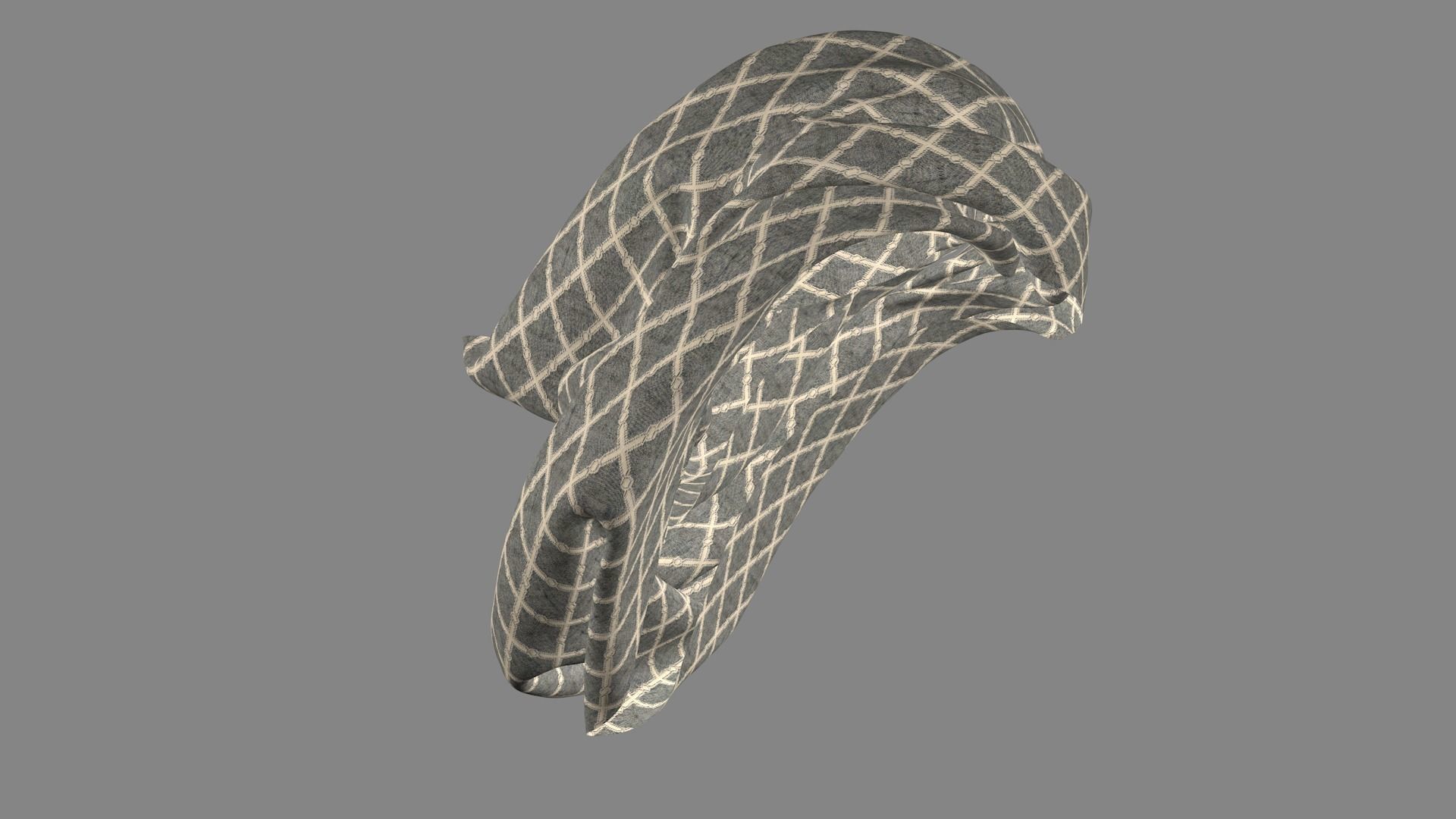 Dress collars scarves and necklaces decorated 3d models 3D model_3