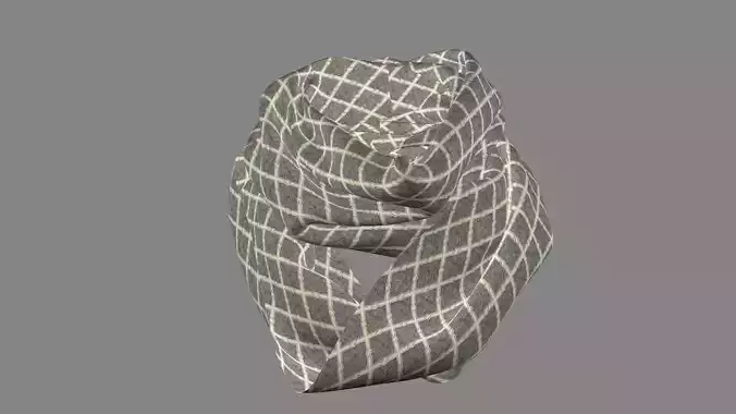 Dress collars scarves and necklaces decorated 3d models
