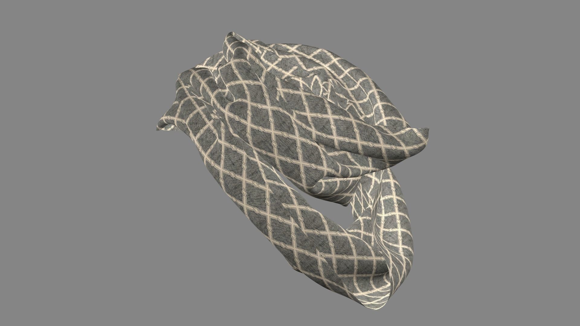 Dress collars scarves and necklaces decorated 3d models 3D model_6