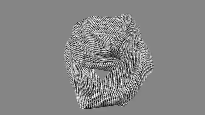 Dress collars scarves and necklaces decorated 3d models