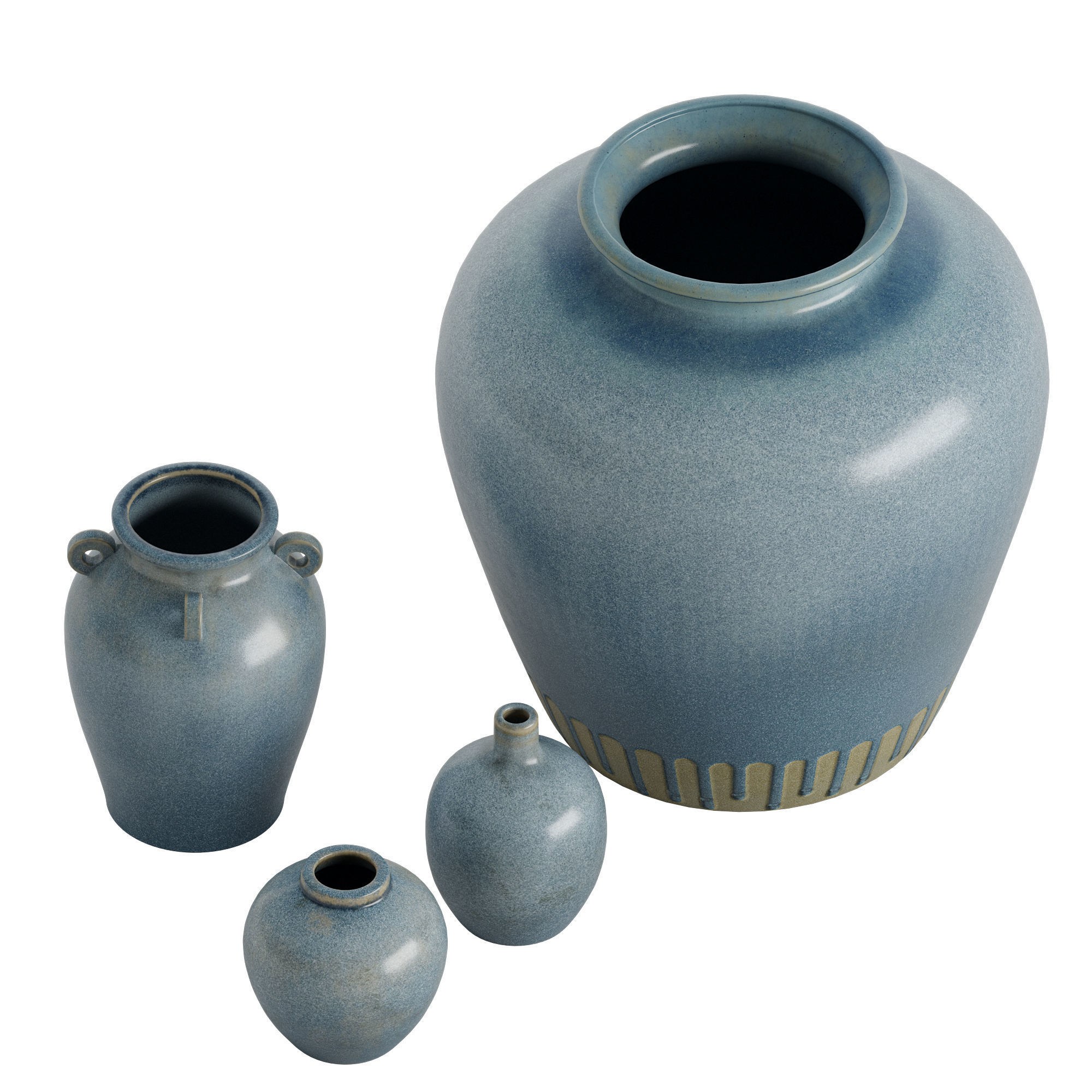 Seehorn Handcrafted Vases 3D model_1
