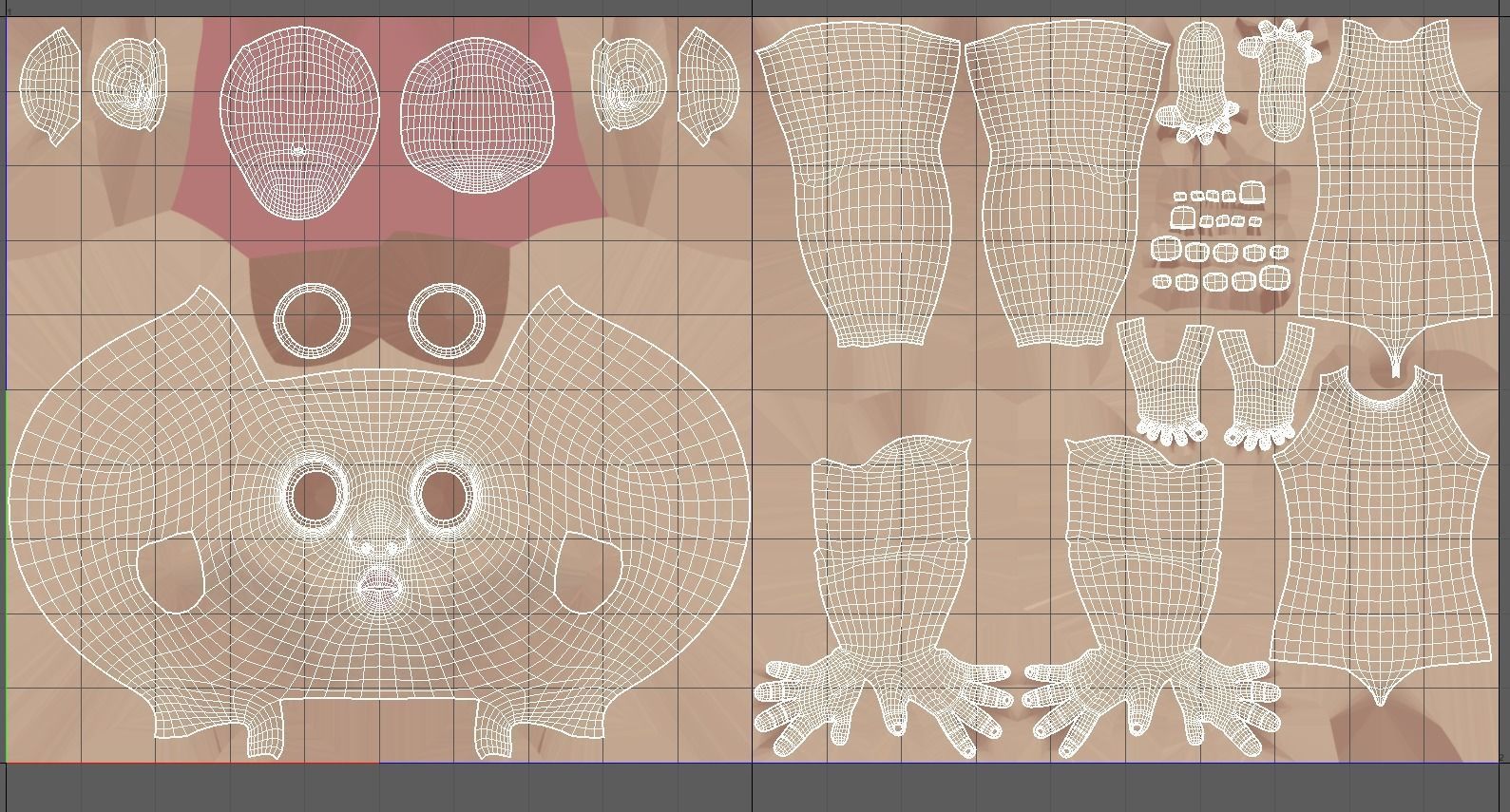 Robert Cartoon man rigged Maya 3D model_18