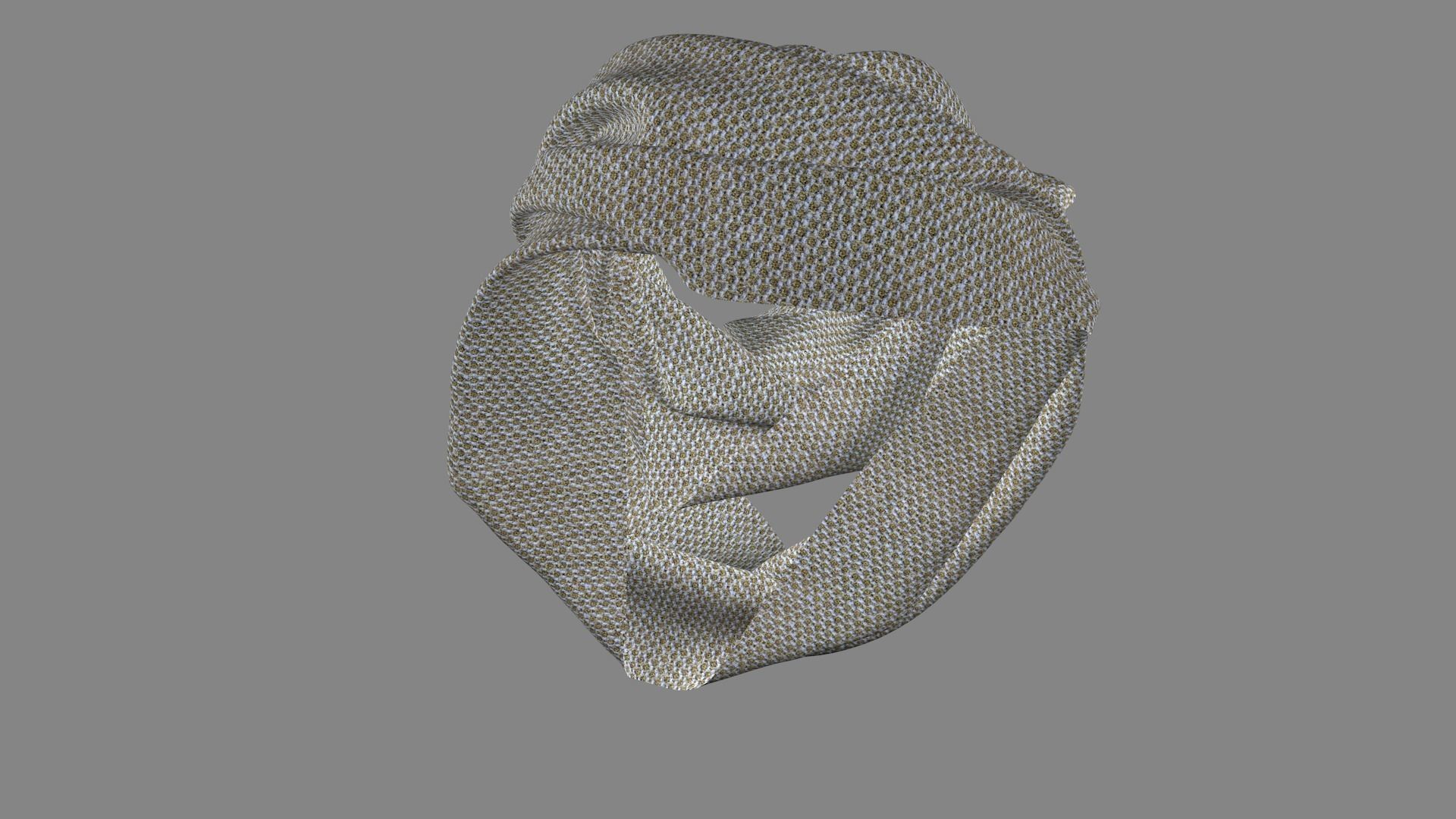 Dress collars scarves and necklaces decorated 3d models 3D model_4