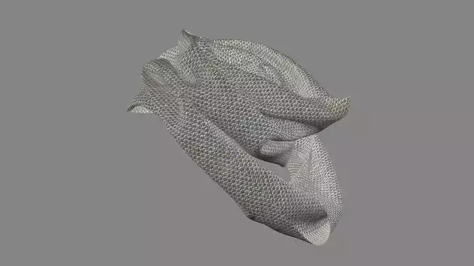 Dress collars scarves and necklaces decorated 3d models