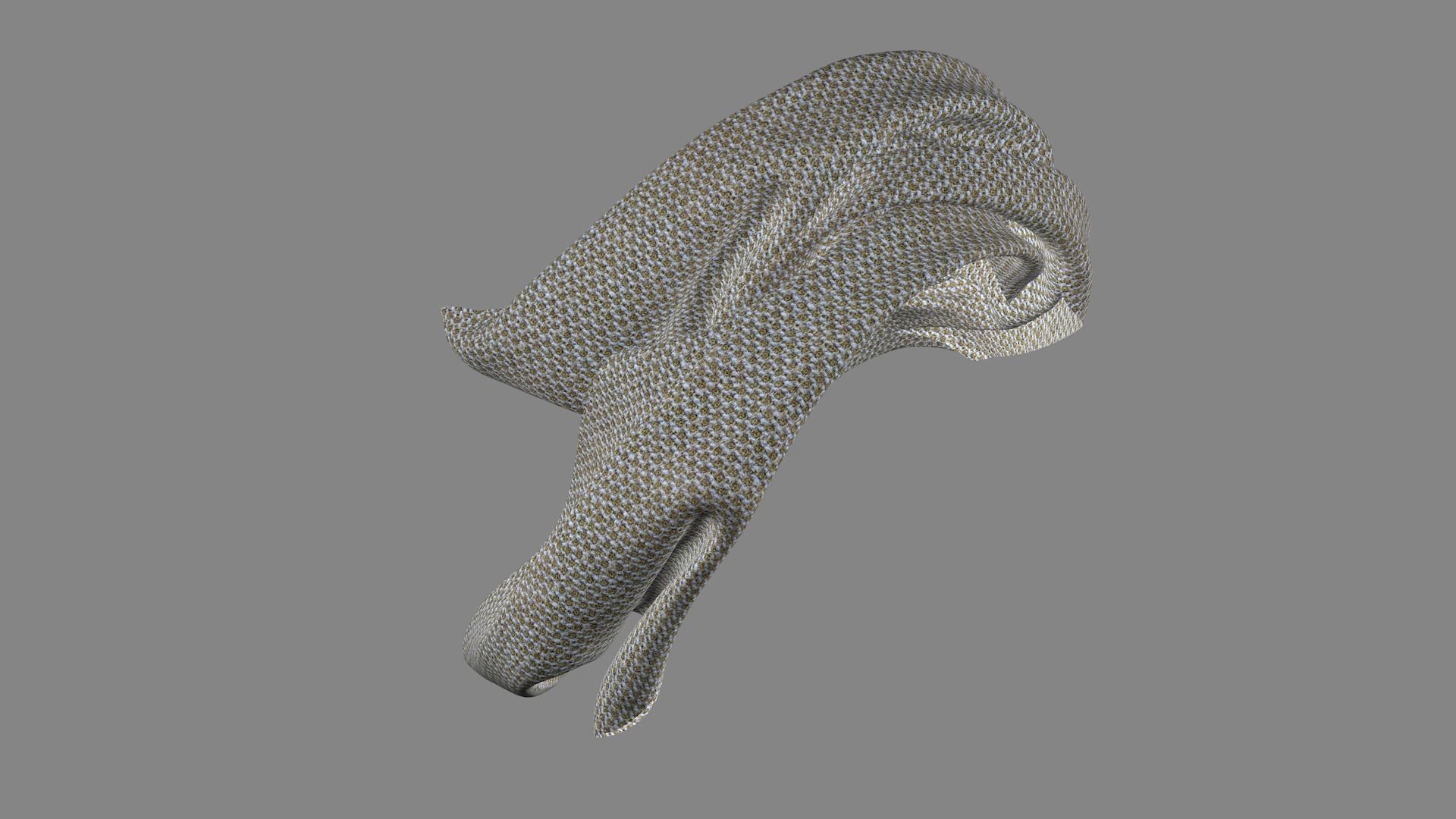 Dress collars scarves and necklaces decorated 3d models 3D model_3