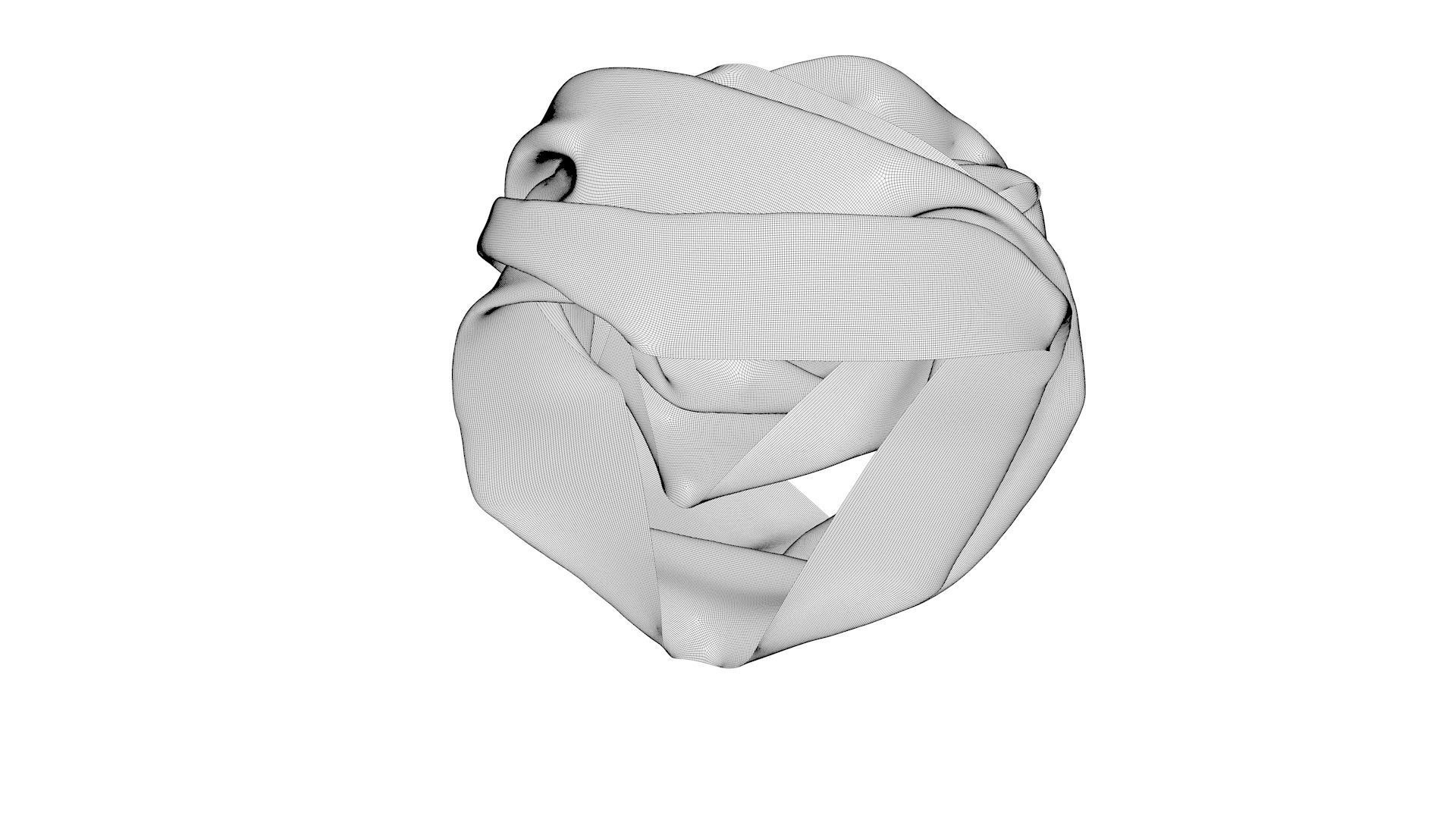 Dress collars scarves and necklaces decorated 3d models 3D model_9