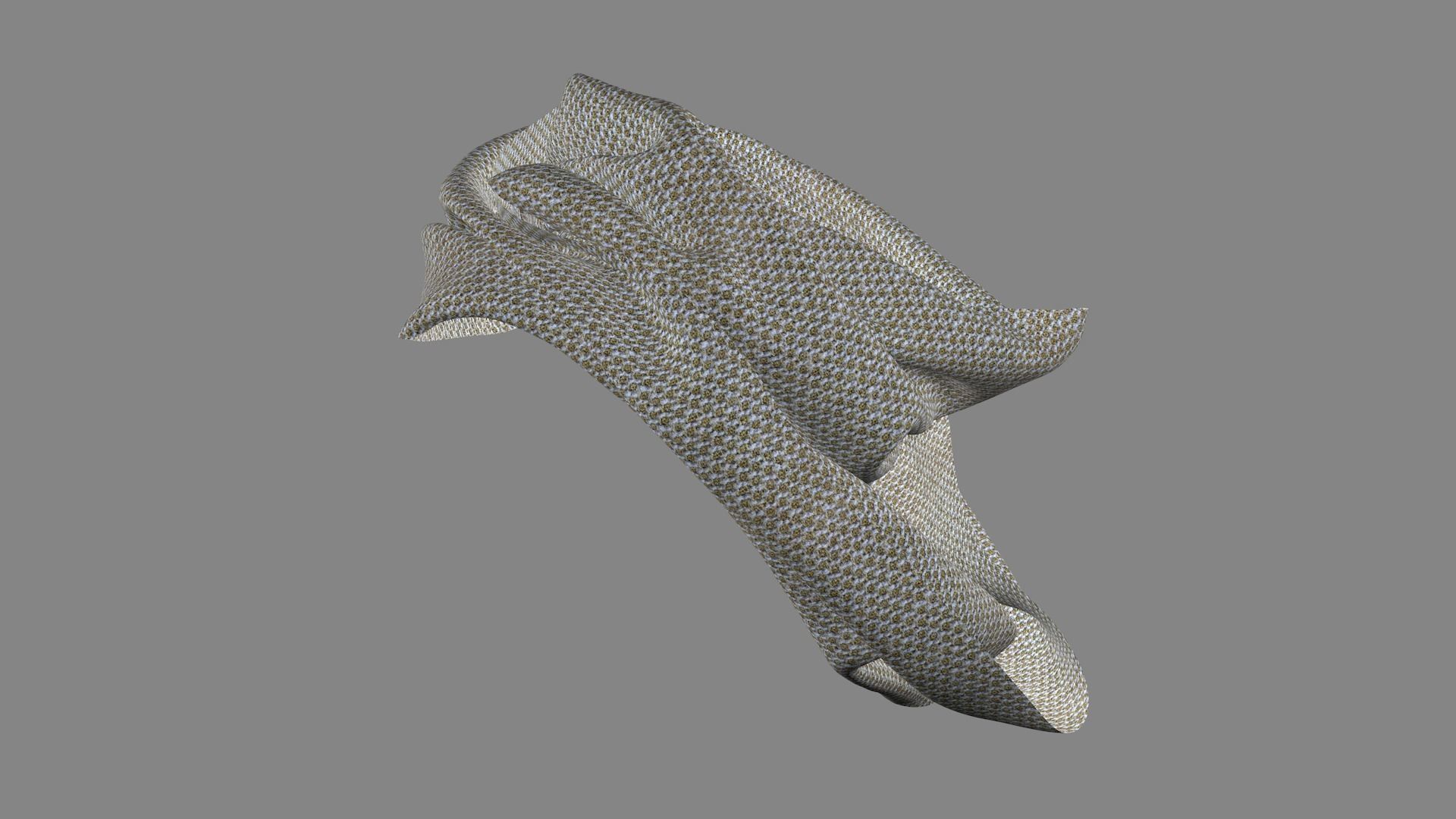 Dress collars scarves and necklaces decorated 3d models 3D model_5