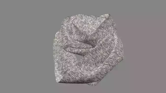 Dress collars scarves and necklaces decorated 3d models